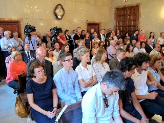 Asistentes a la toma de posesión del nuevo presidente de la Sala de lo Social